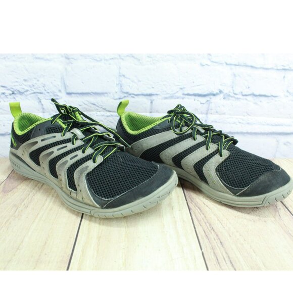Merrell Bare Access Lace Up Running Sneaker Shoes 9.5 Vibram Sole Gray Black - Picture 3 of 9